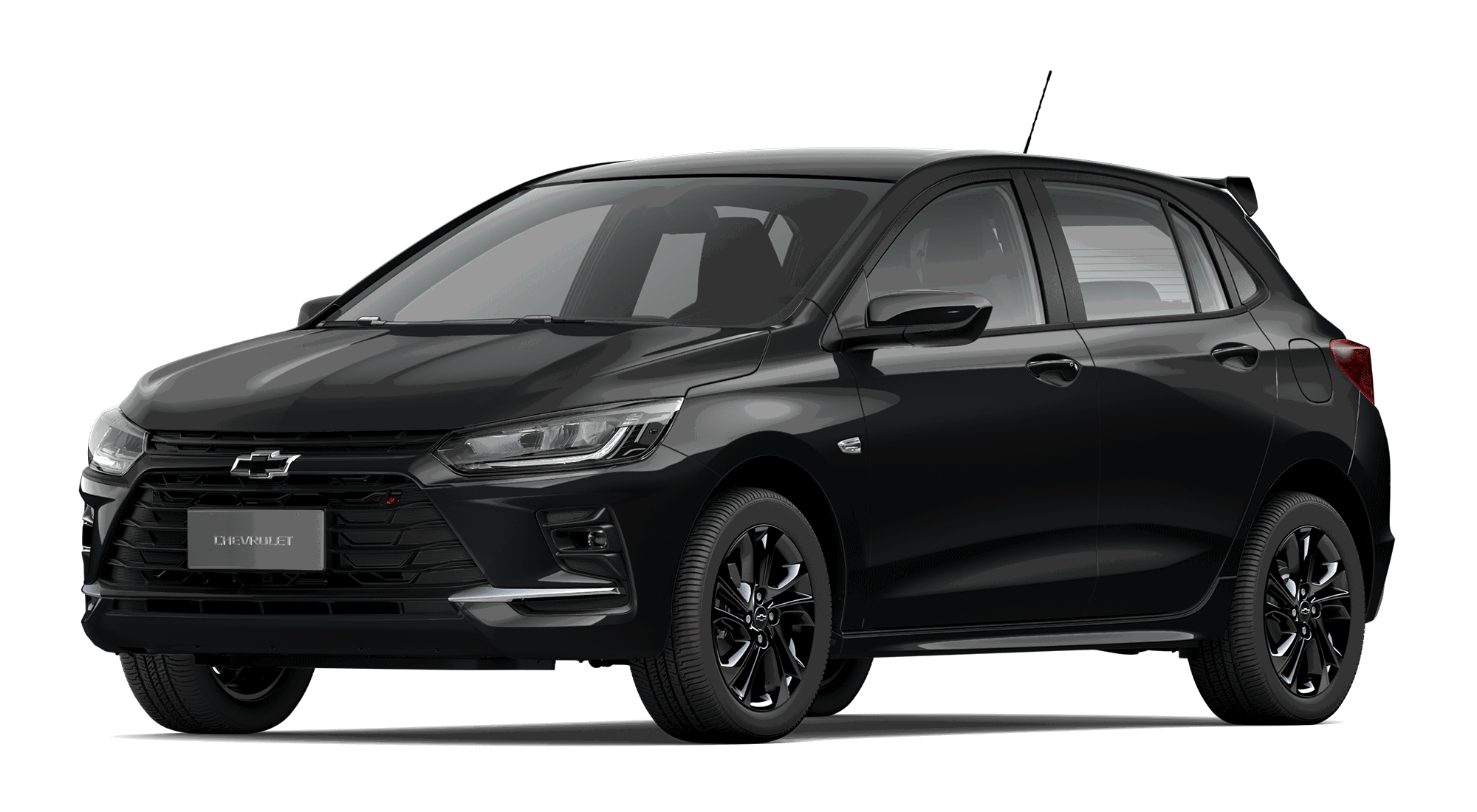 Chevrolet Onix 2026 en color Negro Metalizado.